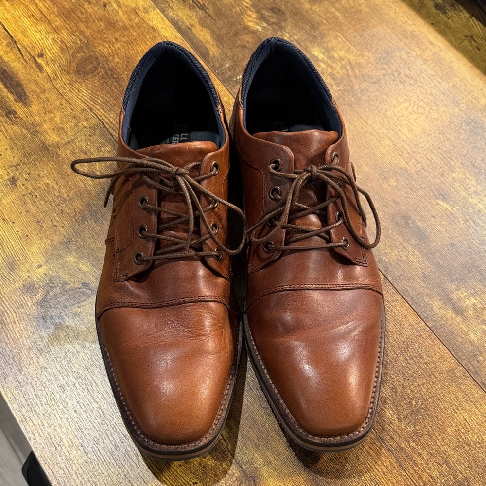 Elegant Chestnut Leather Men's Oxfords